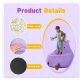 Newbulig Eggplant-Shaped Bean Bag Toddler Chair