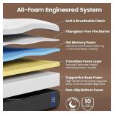 Viscoflex Twin Size Memory Foam Mattress in a Box