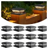 Brightever 4X4 Solar Post Cap Lights (12 Pack)