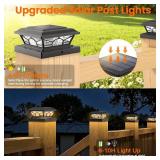 Brightever 4X4 Solar Post Cap Lights (12 Pack)