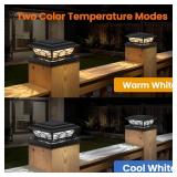 Brightever 4X4 Solar Post Cap Lights (12 Pack)