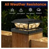 Brightever 4X4 Solar Post Cap Lights (12 Pack)