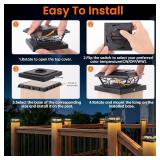 Brightever 4X4 Solar Post Cap Lights (12 Pack)