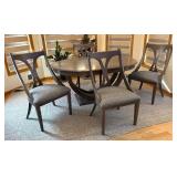 K - BDM+ Furniture Stylish Oval Dining Table with 4 Chairs