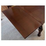 DR - Antique Jacobean-Style Antique Dining Table with Six Chairs