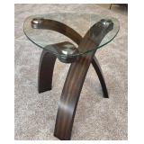 LR - Allure Pie-Shaped End Table