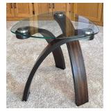 LR - Allure Pie-Shaped End Table