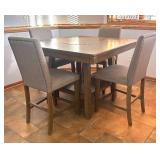 LL - Sophisticated Bar Height Dining Table with 4 Chairs