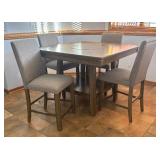 LL - Sophisticated Bar Height Dining Table with 4 Chairs