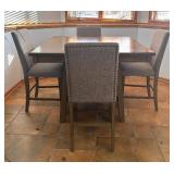 LL - Sophisticated Bar Height Dining Table with 4 Chairs
