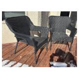 O - Pair of StyleWell Woven Patio Chairs