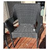 O - Pair of StyleWell Woven Patio Chairs
