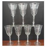 DR - Vintage Libbey Halifax Rock Sharpe Stemware