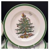 LR - Spode Christmas Tree Plates & Saucers