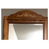 UBR - Vintage Oak Wall Mirror