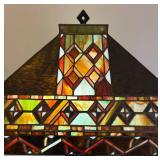 LL - Arts & Crafts Tiffany-Style Stained Glass Lamp