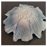 LL - Art Glass Style Bowl - Shimmering Blue-Green Glass