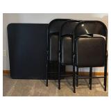 LL - Card Table & 3 Folding Chairs