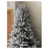 UBR - Home Accents Holiday 9 ft Starry Light Frasier Fir Flocked LED Pre-Lit Tree