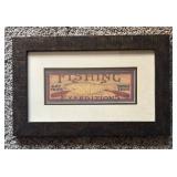 UBR - Rustic Fishing and Canoe Trips Wall Art