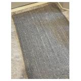 LR - Pottery Barn Rug - Gray Textured Weave
