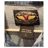 MR - Victory Motorcycles Denim Jacket - Size Large