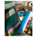 CRAFT BOX ITEMS ASSORTED, ALL ITEMS HAVE FLAWS