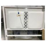 WHITE WITH BLING KING HEADBOARD