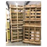 2 FOLD UP WOOD WATERMELON TOTES