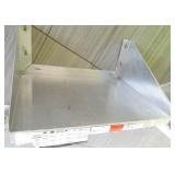 Two stainless wall shelves Two stainless wall shelves