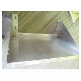 Two stainless wall shelves Two stainless wall shelves