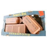 Box full of approx 40 silicone type heating cups and 10 pads Box full of approx 40 silicone type heating cups and 10 pads