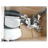 Salad mixing bowls and chopping utensils Salad mixing bowls and chopping utensils