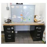 2 file cabinets, storage cabinet and surface 2 file cabinets, storage cabinet and surface