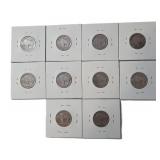 10 - Buffalo/Indian Head Nickels