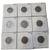 9 - Buffalo/Indian Head Nickels