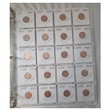 3-Ring Binder of Lincoln Cents includes Misc. Dates 1929-2020