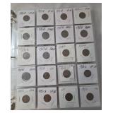 3-Ring Binder of Wheat Pennies. Includes 1951 - 1955