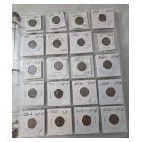 3-Ring Binder of Wheat Pennies. Includes 1951 - 1955