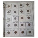 3-Ring Binder of Wheat Pennies. Includes 1951 - 1955