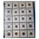 3-Ring Binder of Wheat Pennies.  Includes 1955-1958.  150 Coins