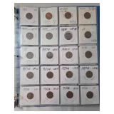 3-Ring Binder of Wheat Pennies.  Includes 1955-1958.  150 Coins