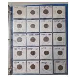 3-Ring Binder of Wheat Pennies.  Includes 1955-1958.  150 Coins