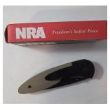NRA Black and Tan Knife - New in Box