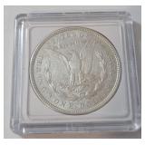 1921 Morgan Silver Dollar - Airtite  In Black Slab- Brillant Luster