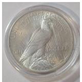 1923 Silver Peace Dollar - AU - Airtite