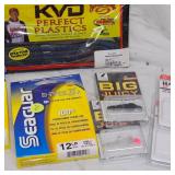 Lot of New Tackle, Strike King, Seagaur, Big Bite, Zoom, Mission, VMC