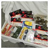 Lot of New Tacle, Strike King, Seagaur, Big Bite, Zoom, Mission, VMC