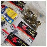 Lot of New Tacle, Strike King, Seagaur, Big Bite, Zoom, Mission, VMC