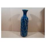 Blue Ceramic Decorative Vase -  6"x21"